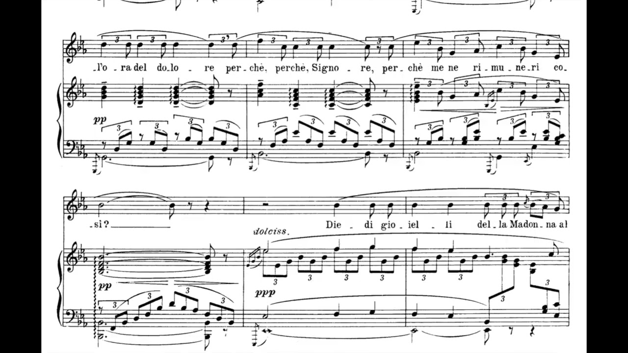 Puccini - Vissi d'arte (piano accompaniment)