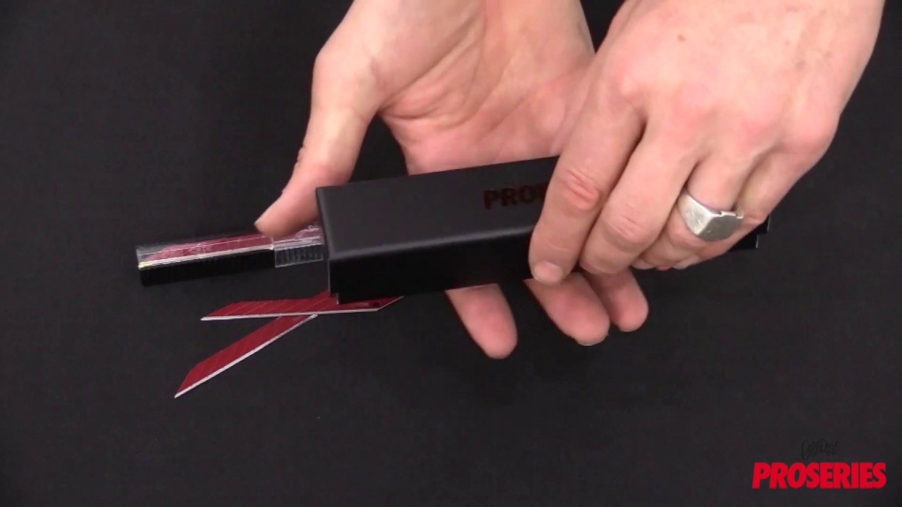 PROKNIFE - Justin Pate Reviews The World's Only Stainless Steel, Red Blade, Vinyl Car Wrap Knife