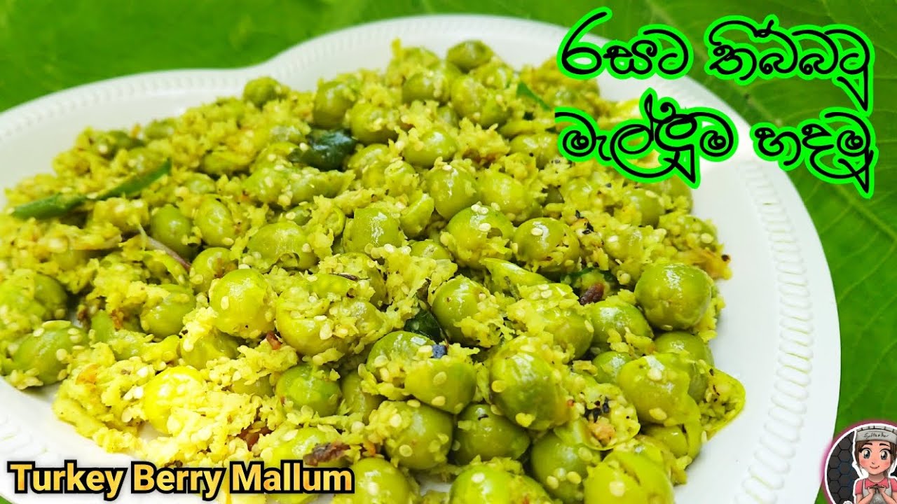 රසට තිබ්බටු මැල්ලුම හදමු | Thibbatu mallum | Turkey berry mallum | @mskitchen3708