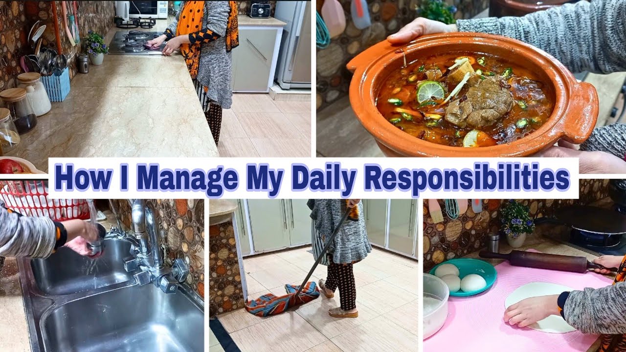 How I Manage My Daily Responsibilities | House Wife Work In Home | Beef Nihari At Home