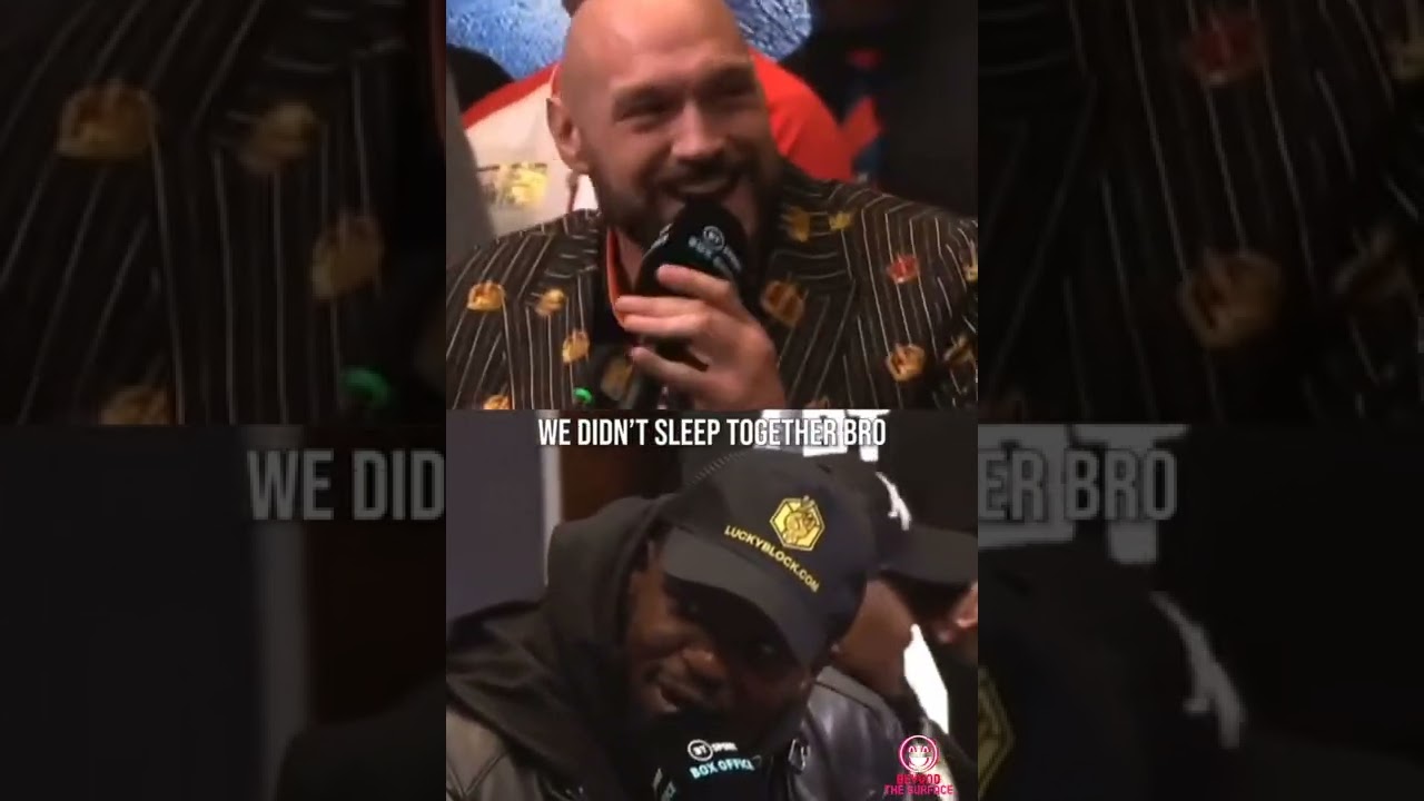 TYSON FURY & DILLIAN WHYTE FUNNY MOMENT FROM THE PRESS CONFERENCE 