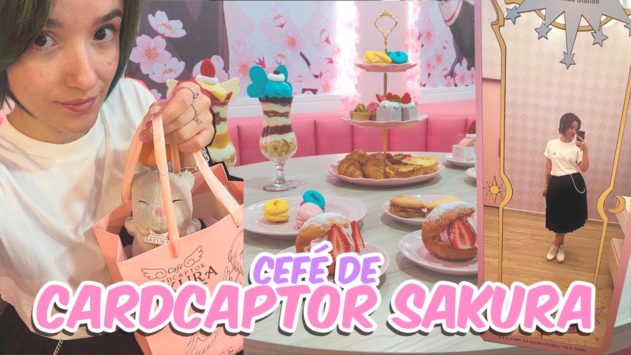 Fui no CAFÉ de CARDCAPTOR SAKURA!! 🌸