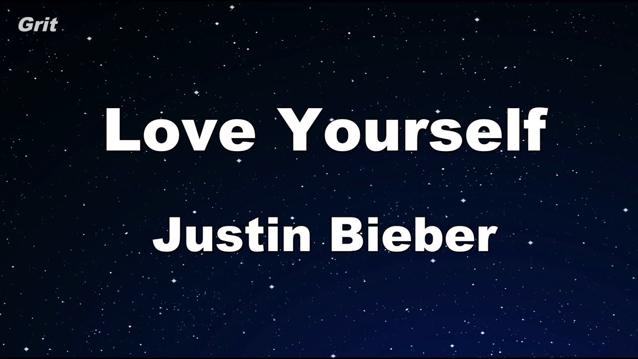 Love Yourself - Justin Bieber Karaoke 【With Guide Melody】 Instrumental