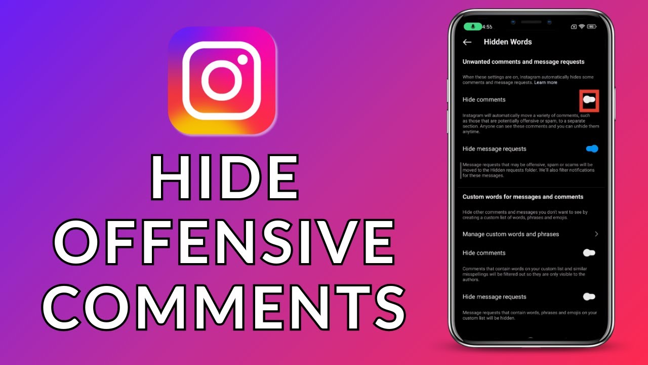 How to Hide Offensive Comments on Instagram? 2024 (Quick & Easy) | Instagram