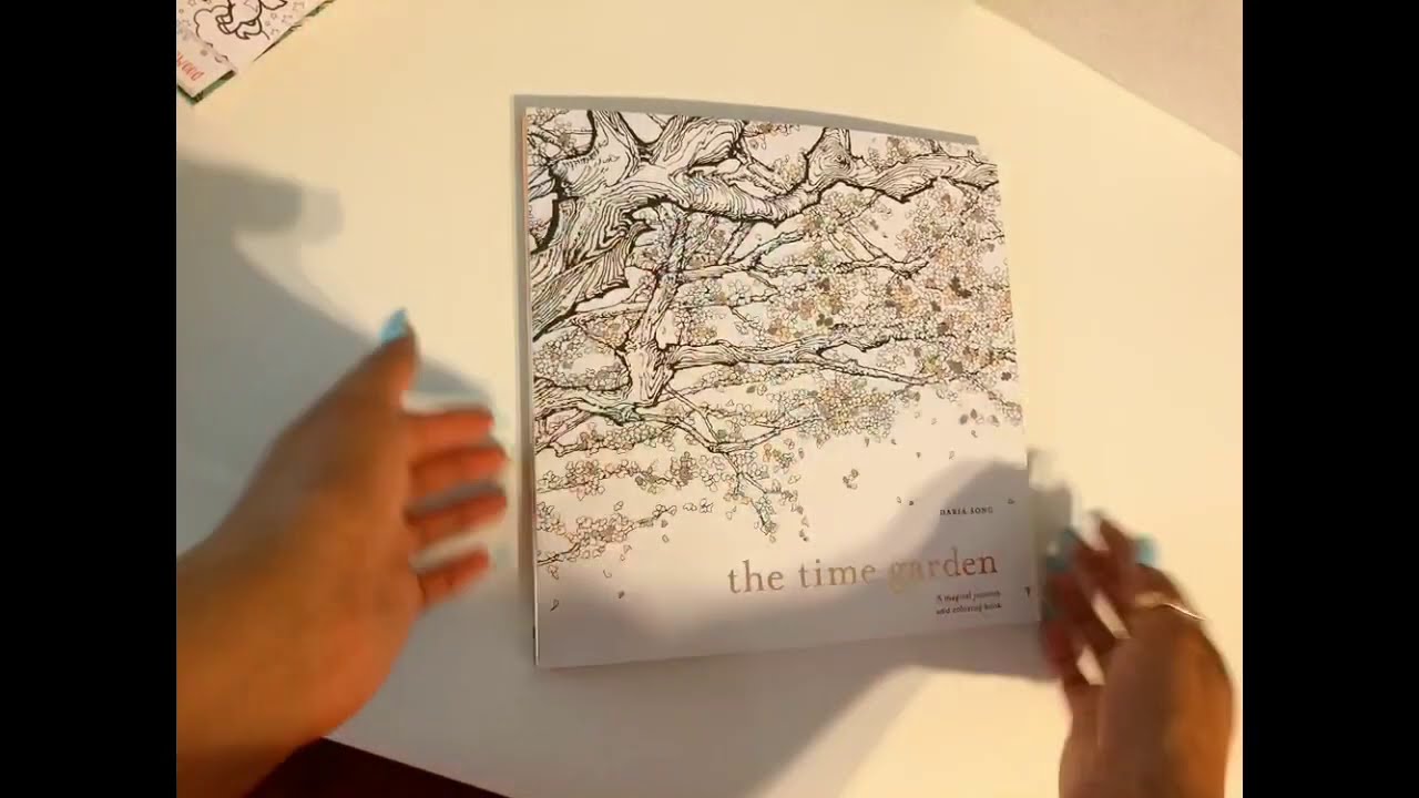 The Time Garden adult coloring book flip through