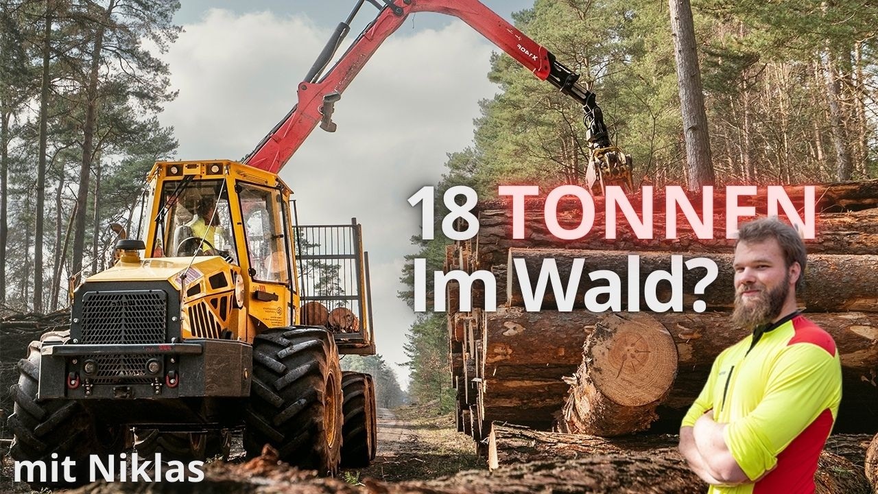 18 Tonnen im Wald – Wie arbeitet man mit einer Forstmaschine?🌲🚜