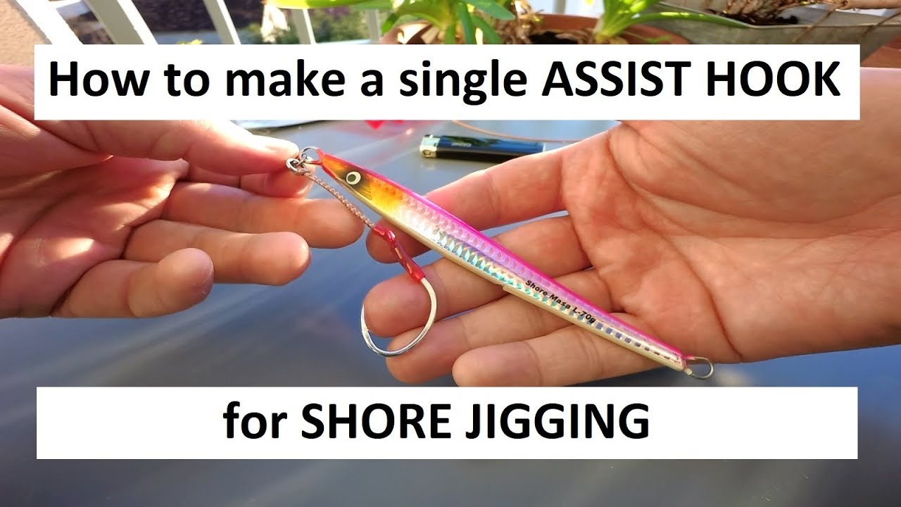 How to make a single ASSIST HOOK for SHORE JIGGING