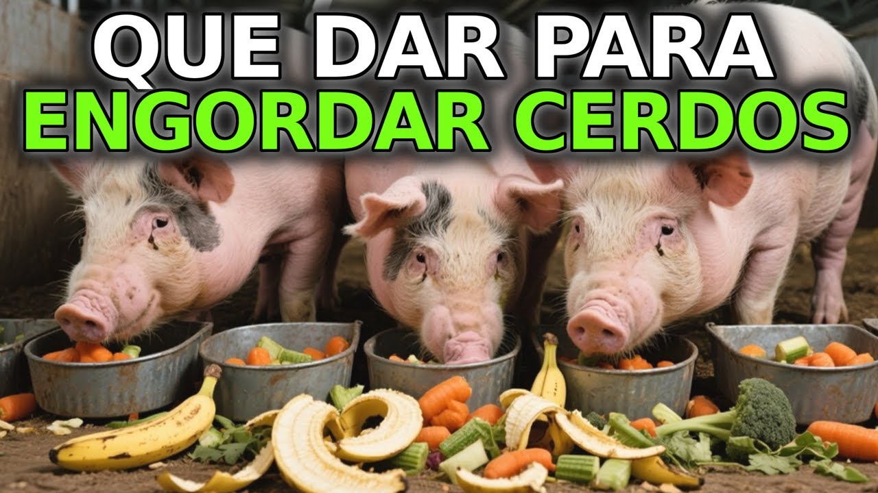 ¡En solo 2 MESES! Alimentos Caseros para Engordar Cerdos Rápido sin Gastar Mucho Dinero