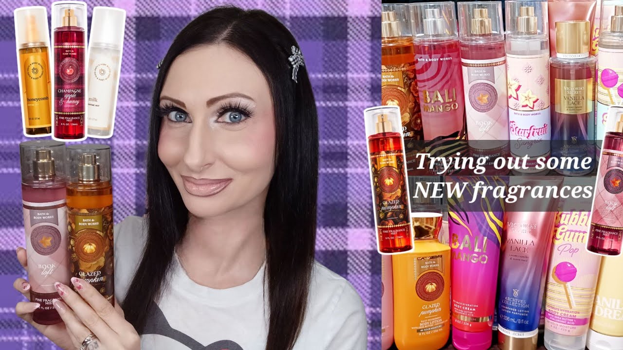 Trying out some NEW Bath & Body Works Scents!🎃📚🥛 | Glazed Pumpkin, Bookloft, Milk+🍯🍎 | BBW, VS, Pink