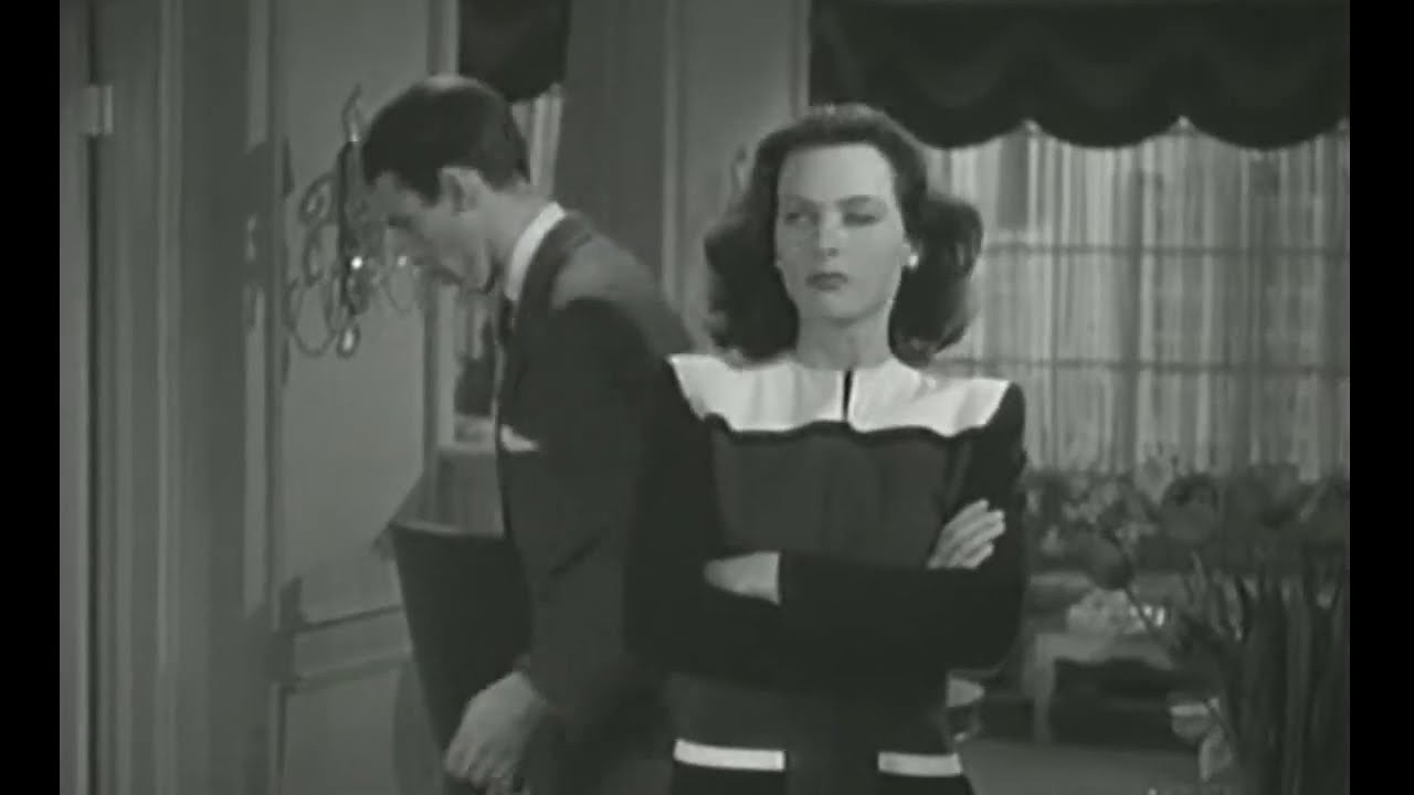 Jimmy Stewart packs for Hedy Lamarr, from the Movie 