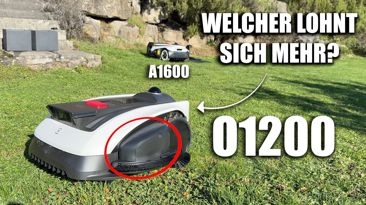Rasenmähroboter mit Kantentrimmer! ECOVACS GOAT O1200 vs A1600 im Test -  | Venix