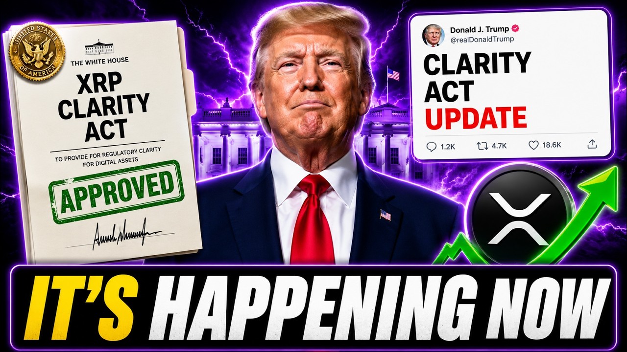 XRP NEWS TODAY : White House Just Moved The XRP Clarity Act Forward