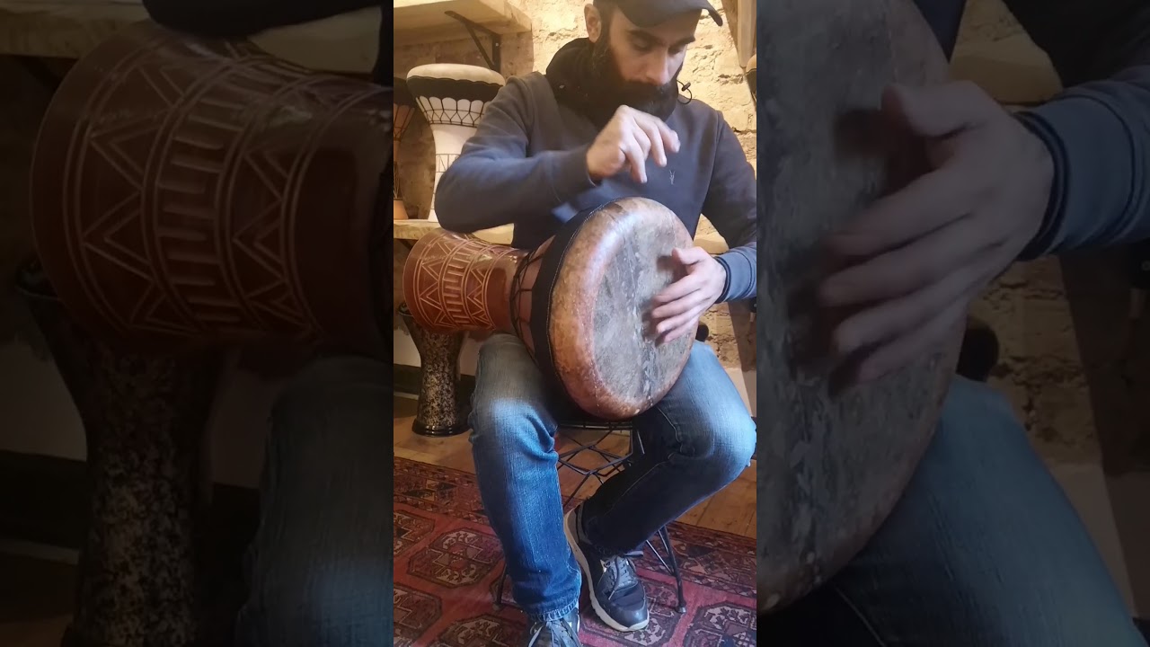 Sonika Percussion Bass-Clay Darbuka with Fish Skin