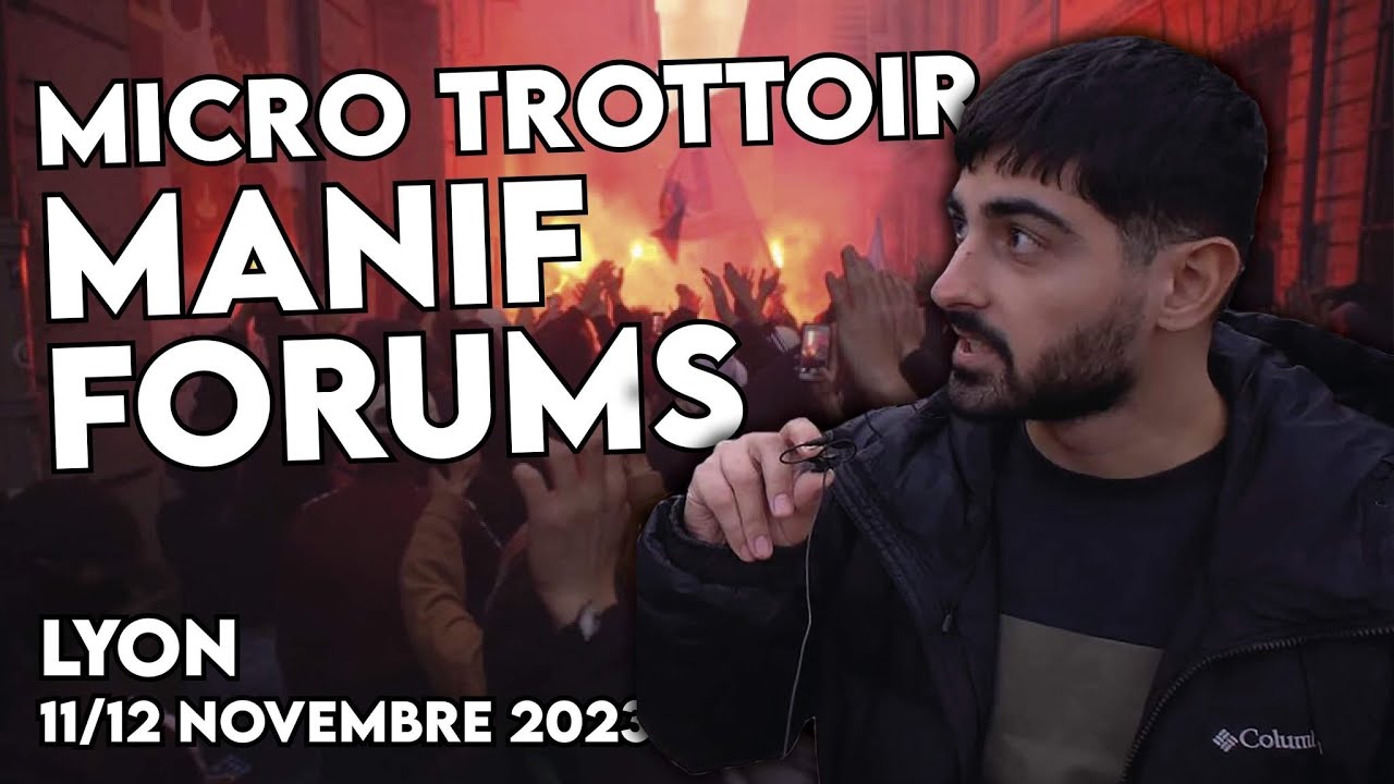 Manifestation antifa et forums sociaux à Lyon