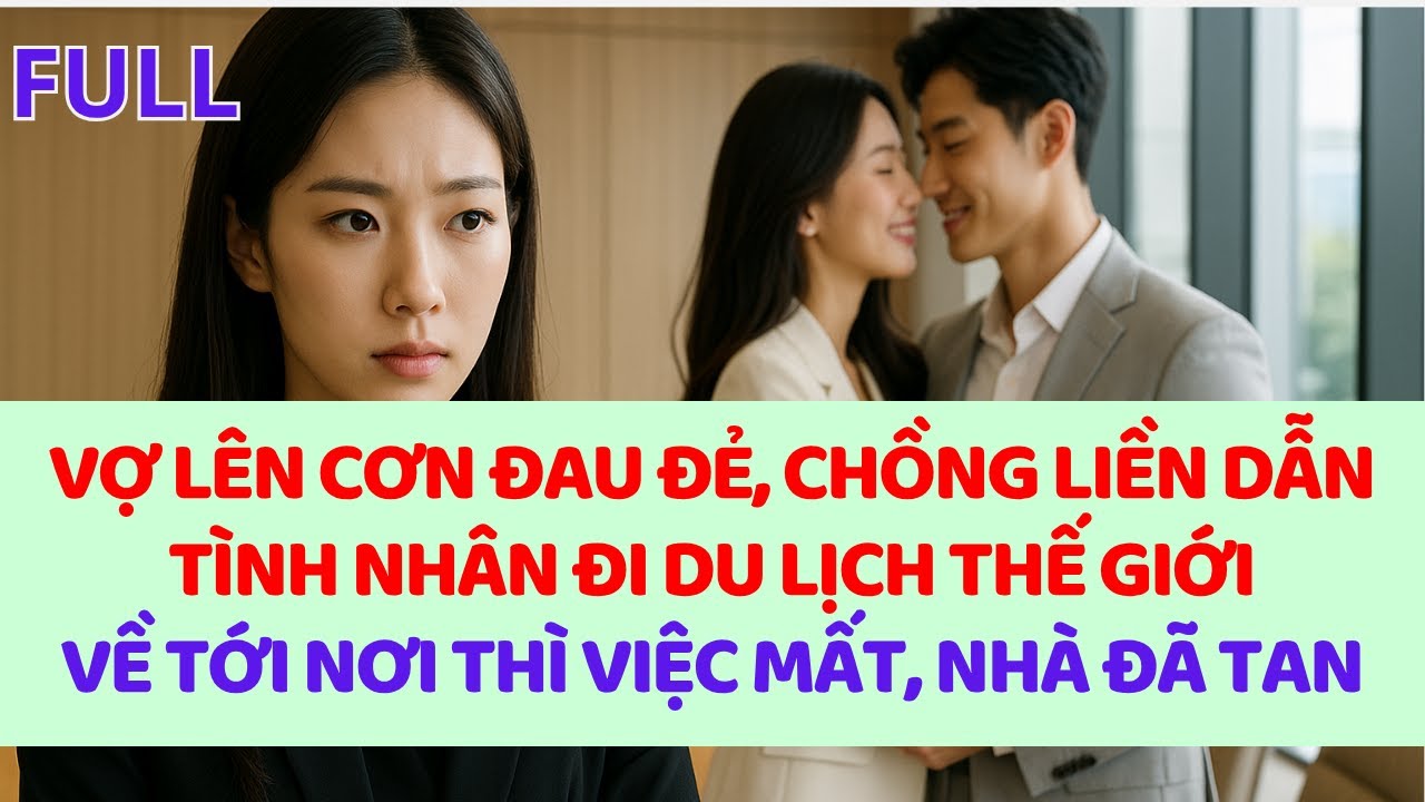 Vợ lên cơn đau đẻ, chồng liền dẫn tình nhân đi du lịch thế giói, về tới thì việc mất, nhà đã tan