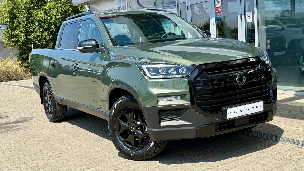 KGM MUSSO GRAND 2025 BE 2.2E-XDI 202HP 4WD A6 - Black Edition - GAM AMAZONIA GREEN  ( SsangYong)