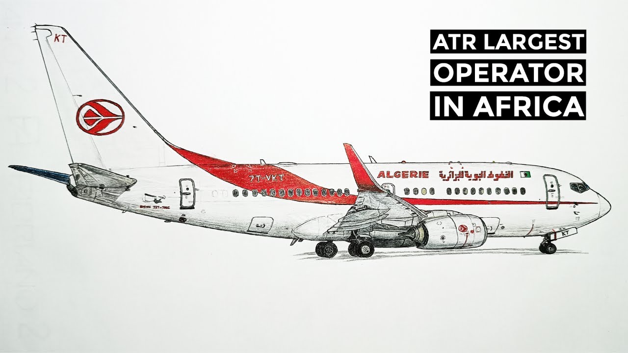 Drawing Air Algerie Boeing 737-700