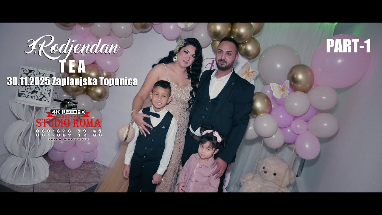 3.RODJENDAN // T E A // 30.11.2025 PART1 ZAPLANJSKA TOPONICA STUDIO ROMA IVICA 4K LESKOVAC