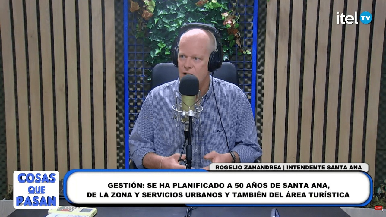 COSAS QUE PASAN - nota con Rogelio Zanandrea - Intendente de Santa Ana