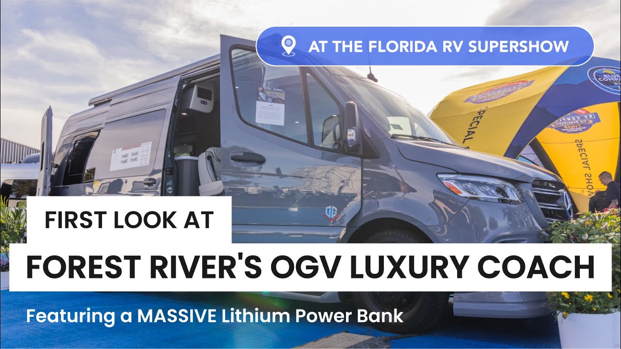 FIRST LOOK at Forest River's OGV Luxury Coach Featuring a MASSIVE Lithium Power Bank