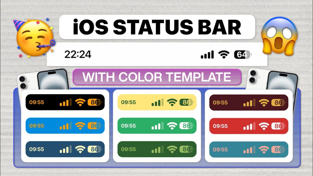IPHONE 16 STATUS BAR ON ANDROID !! STATUS BAR IPHONE DI ANDROID TANPA ROOT
