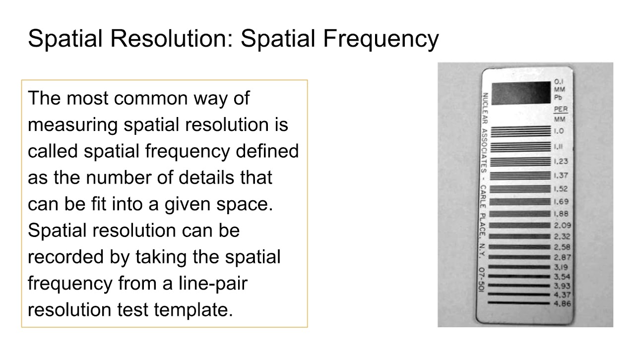 RAD 1226 Spatial/Contrast Resolution Radiography