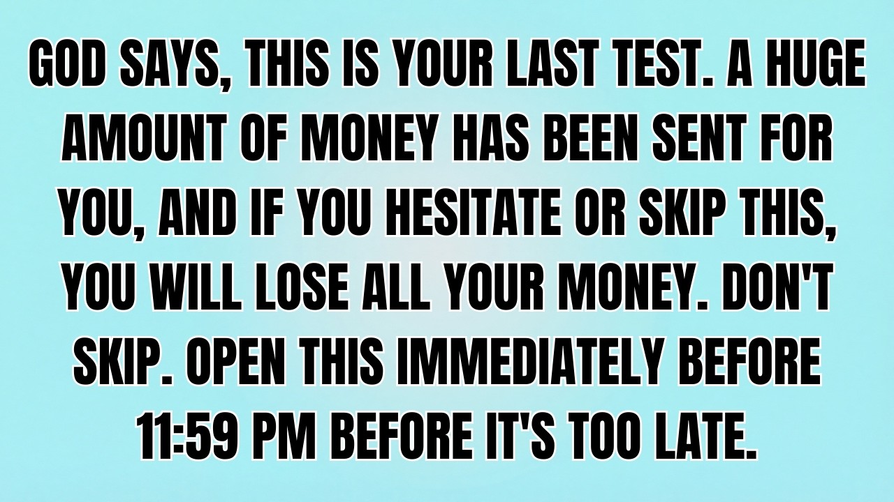 🔴GOD SAYS, I NEED TO TALK TO YOU FOR 20 MINUTES, AND IT HAS TO BE RIGHT NOW. DONT YOU DARE IGNORE IT