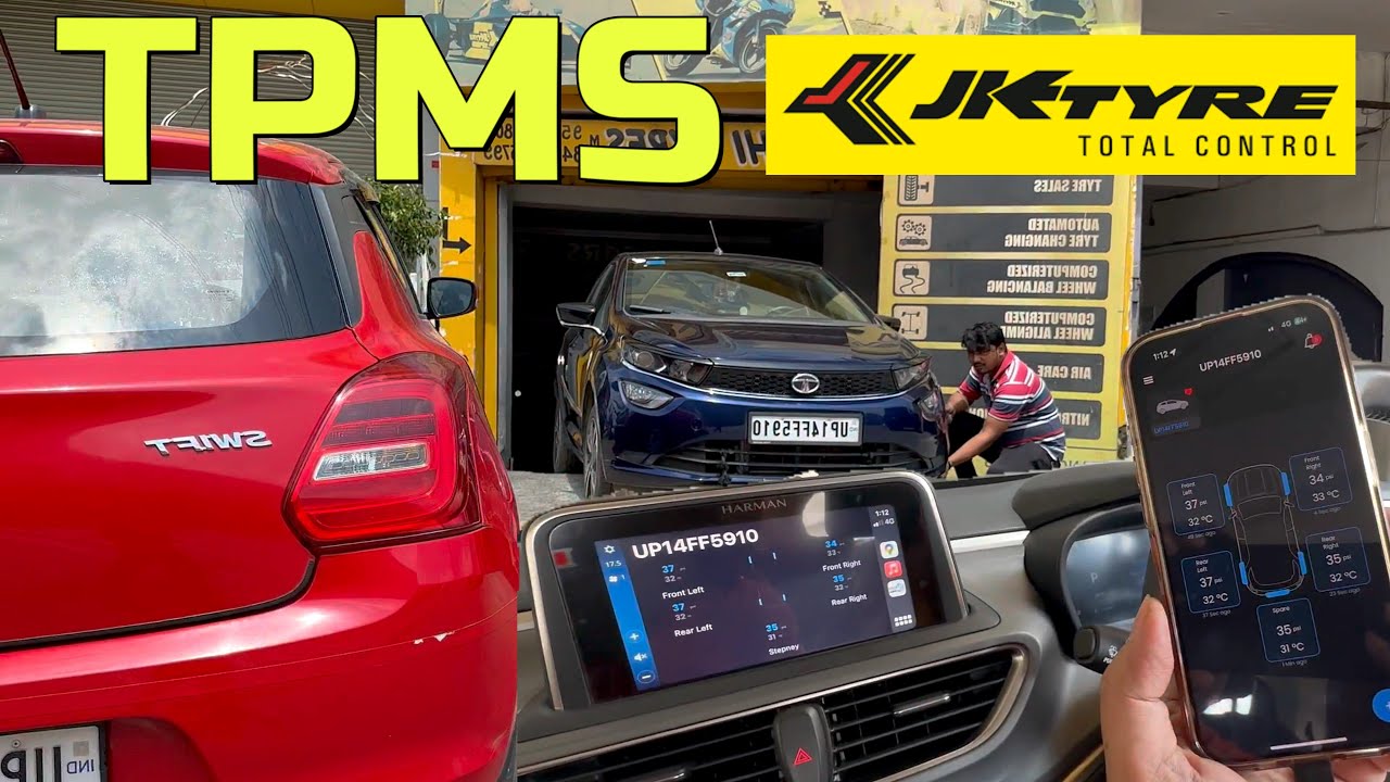 TPMS - JK Smart Tyre - on Tata Altroz & Swift
