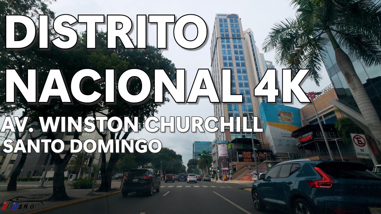 Filming in AV. WINSTON CHURCHILL [4K], Santo Domingo 🇩🇴.