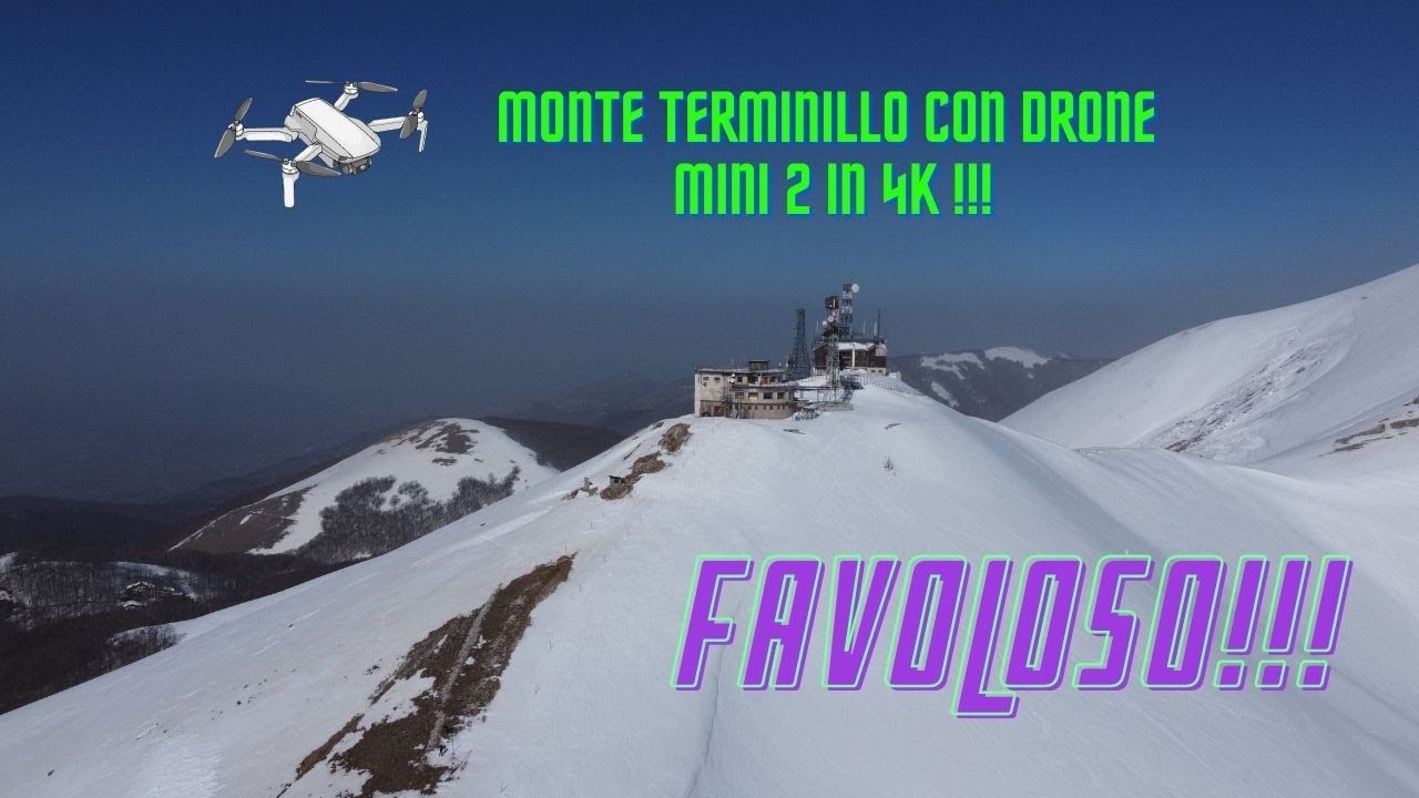 Terminillo con drone mini 2 in  4k ❄⛰