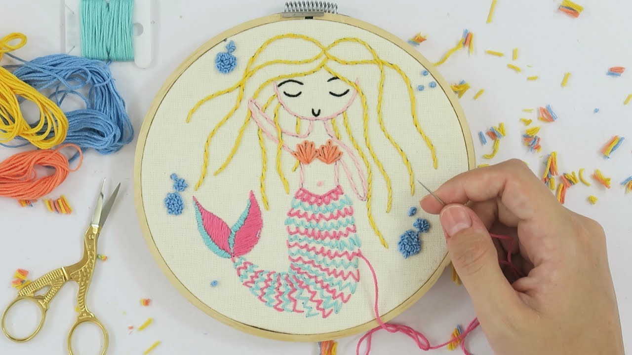 SIRENA BORDADO - PASO A PASO + SORPRESA!