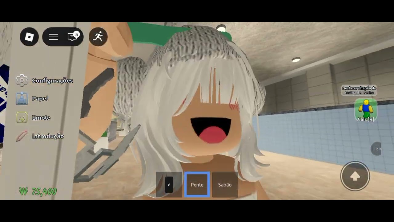 Jogando termas (um menino chato me seguiu)