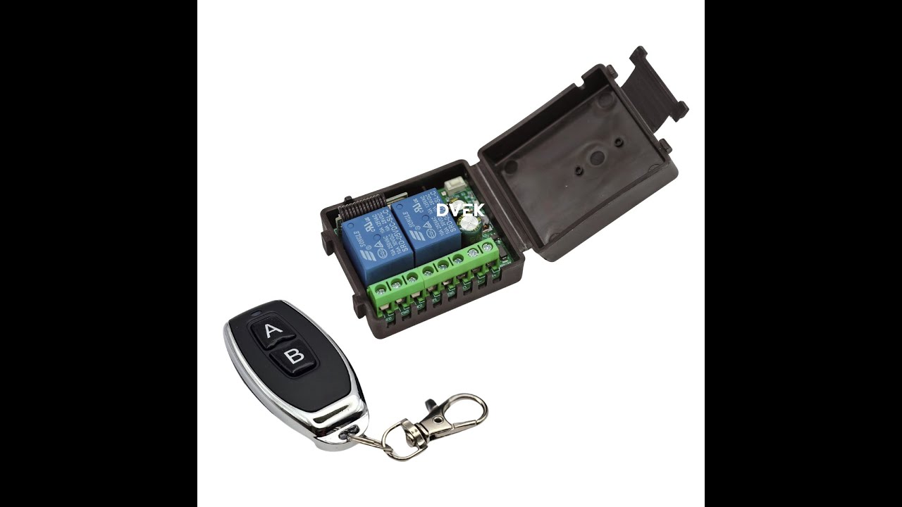 Como ligar relé reversível controle remoto para difusor de escape, partida, motor de cortina
