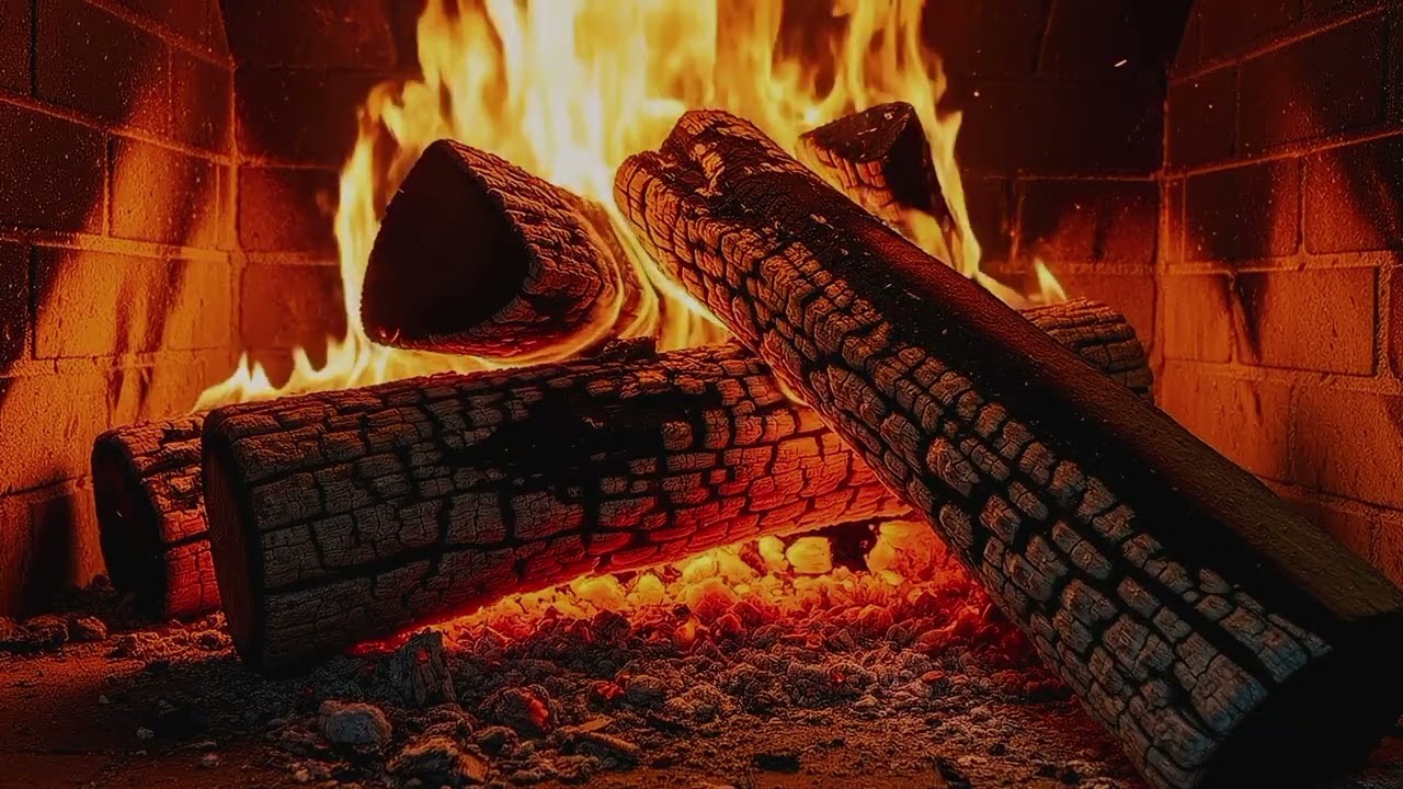 🔥 Cozy Fireplace with Real Crackling Fire Sounds | Warm Fireplace Ambience for Relaxation