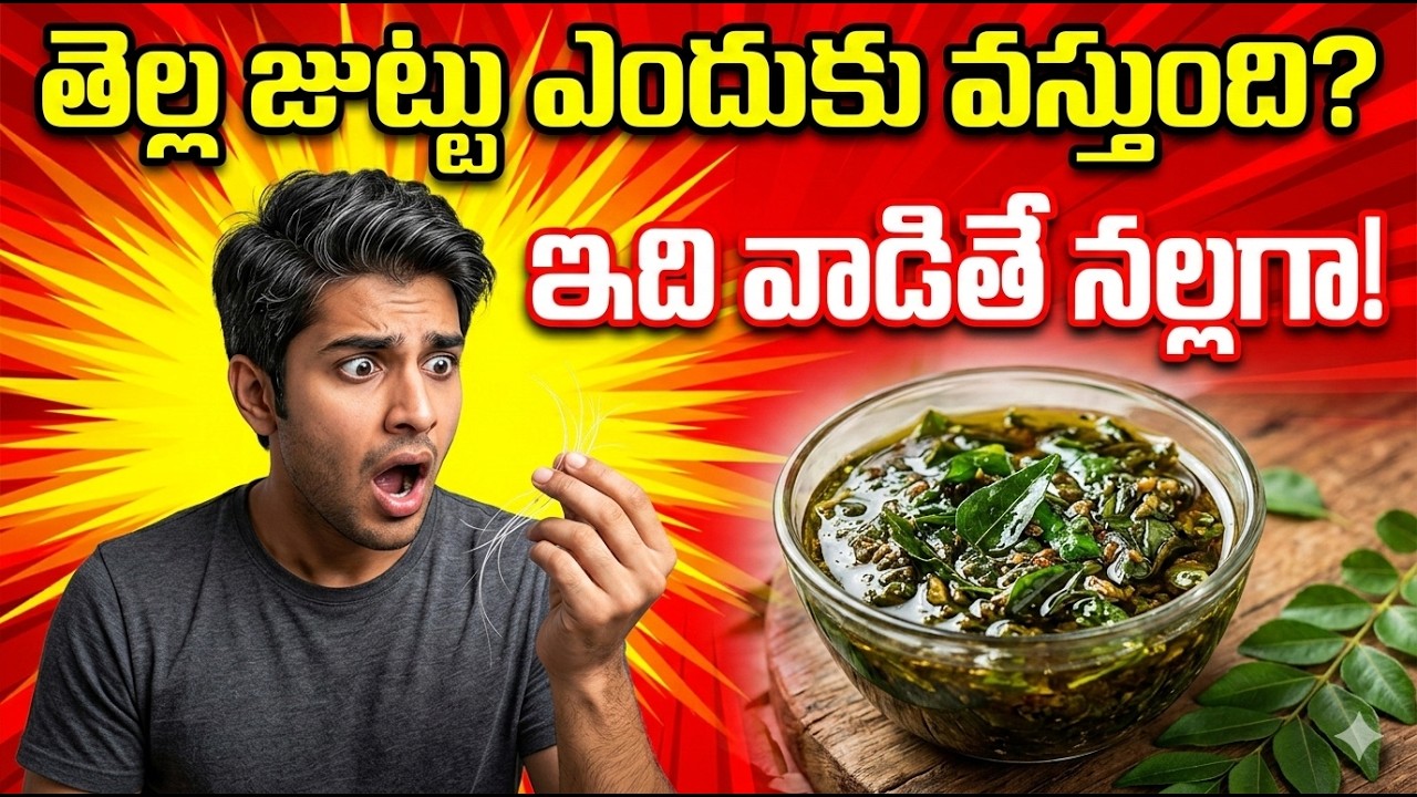 చిన్న వయసులోనే జుట్టు తెల్లబడుతుందా అయితే ఈ వీడియో మీకోసమే l White Hair Problem #haircare #hair 