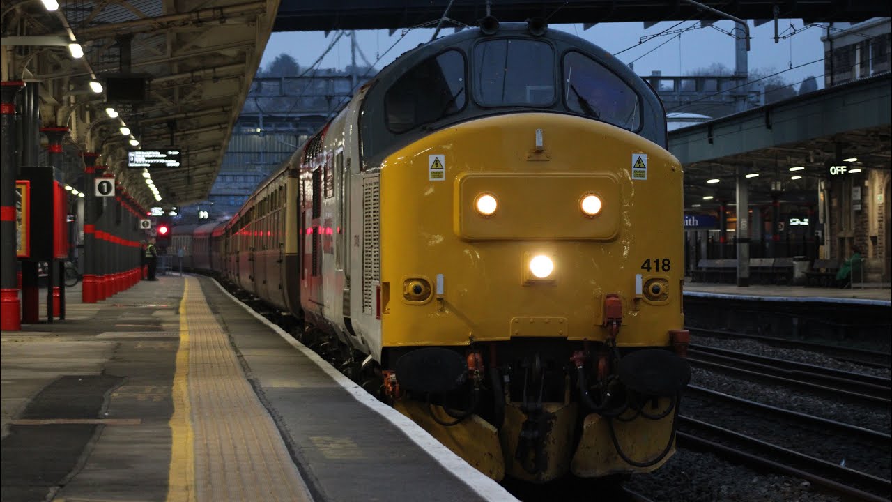37240 & 37418 on The Welsh Chieftain at Cardiff Central & Newport - 07/03/2026