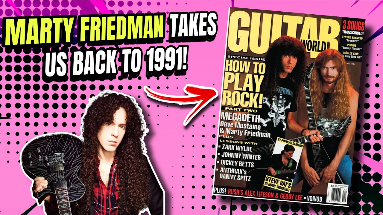 ‼️Вспоминаем журнал Guitar World 1991 года вместе с Марти Фридманом?! 🤯🙌🎸 | Megadeth | Джейсон Бе...
