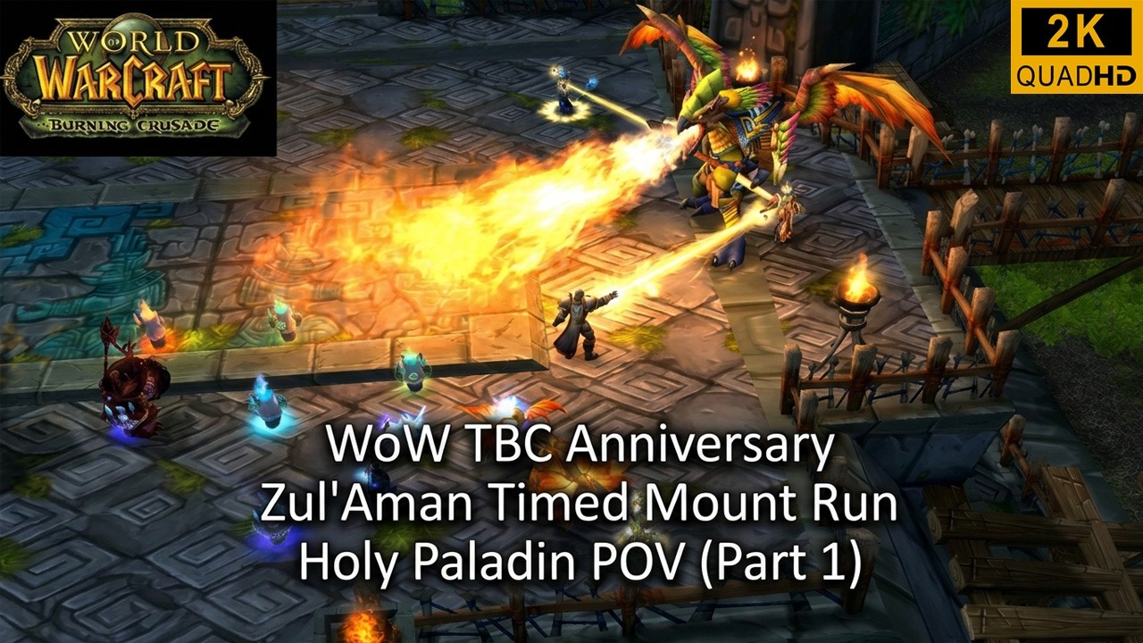 WoW TBC Anniversary | Zul'Aman | Timed Chest Mount Run Part 1 | Holy Paladin PoV