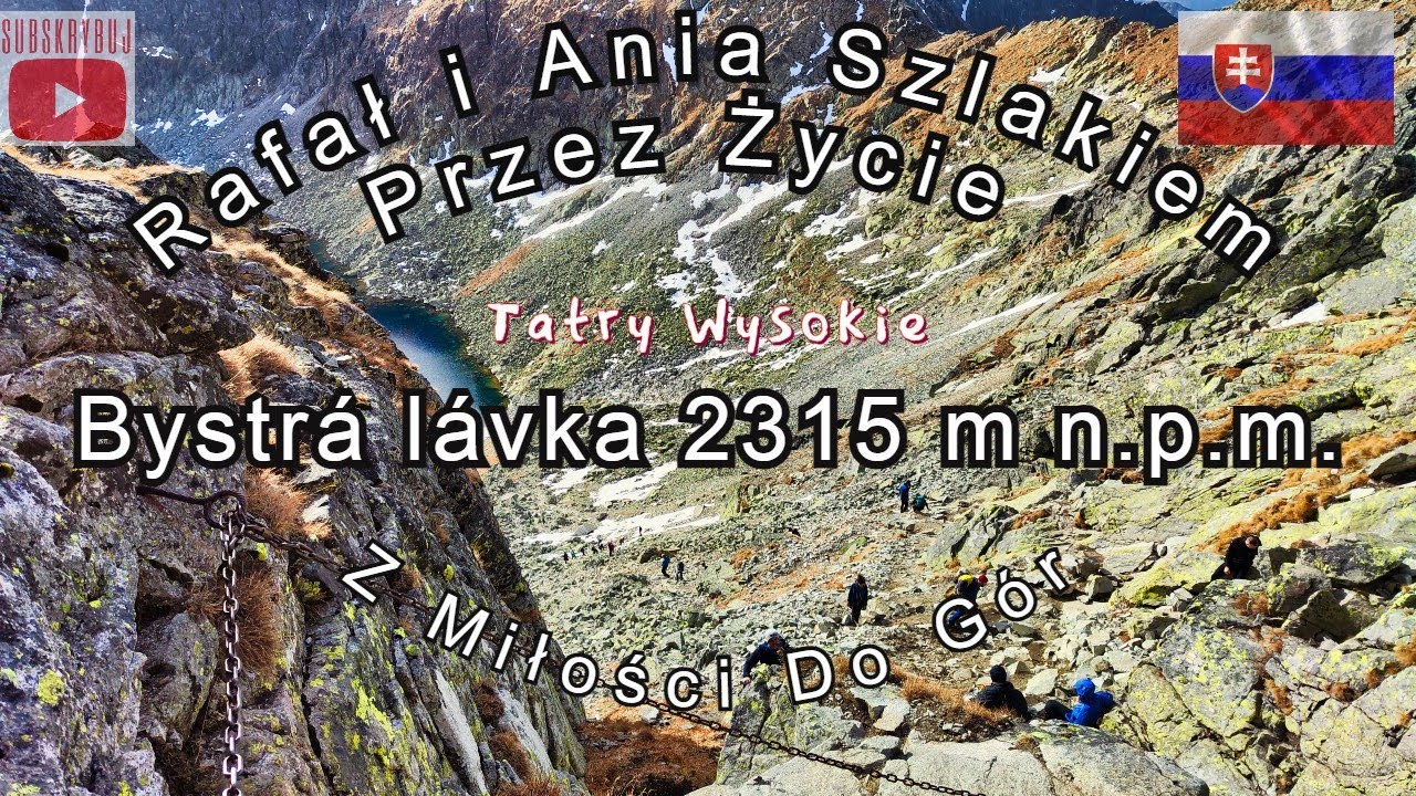 Bystra Ławka  2315 m n.p.m.Przez Dolinę Młynicką i Dolinę Furkotną.