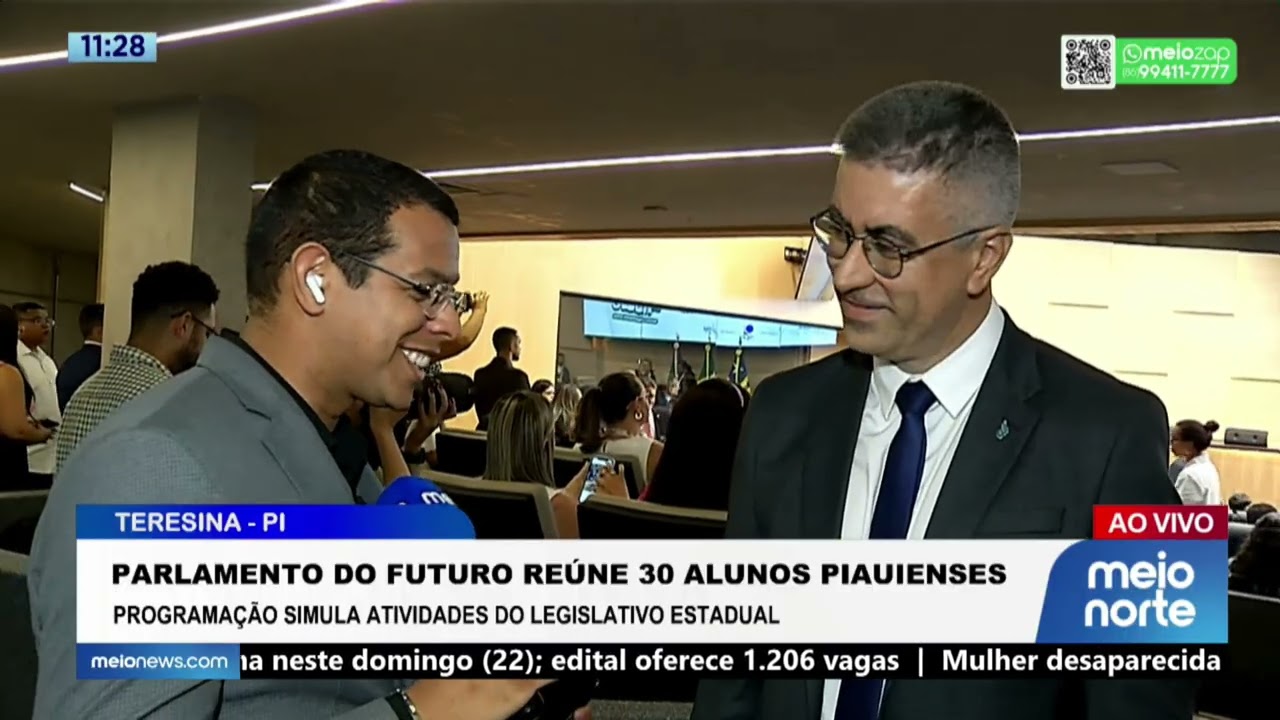Parlamento do futuro reúne 30 alunos para simular atividades do legislativo estadual; veja! | Ronda