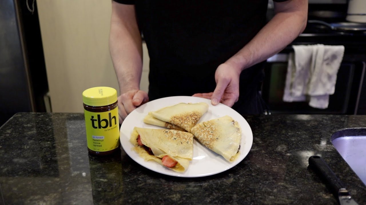 Crepes made from FRESHLY MILLED organic soft white wheat berries!!