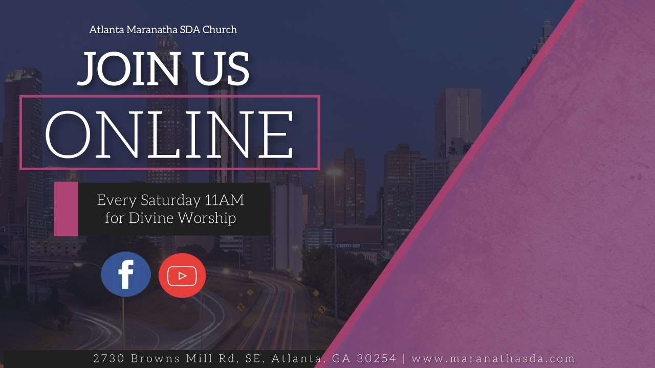 Atlanta Maranatha SDA Church | Pastor Laurent Grosvenor | Sabbath Service | Jan 17, 2026
