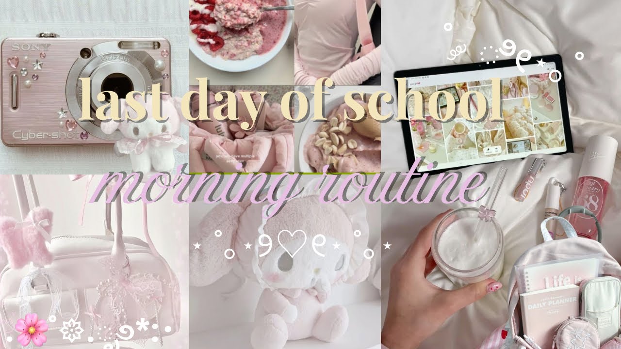 last day of school 5am morning routine!!🌸| morning 711 runs | high-school girl diaries ✿˚ ༘ ⋆｡♡˚