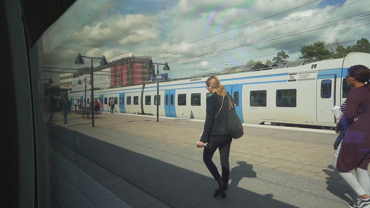 Sweden, Stockholm, train ride from Odenplan to Ulriksdal