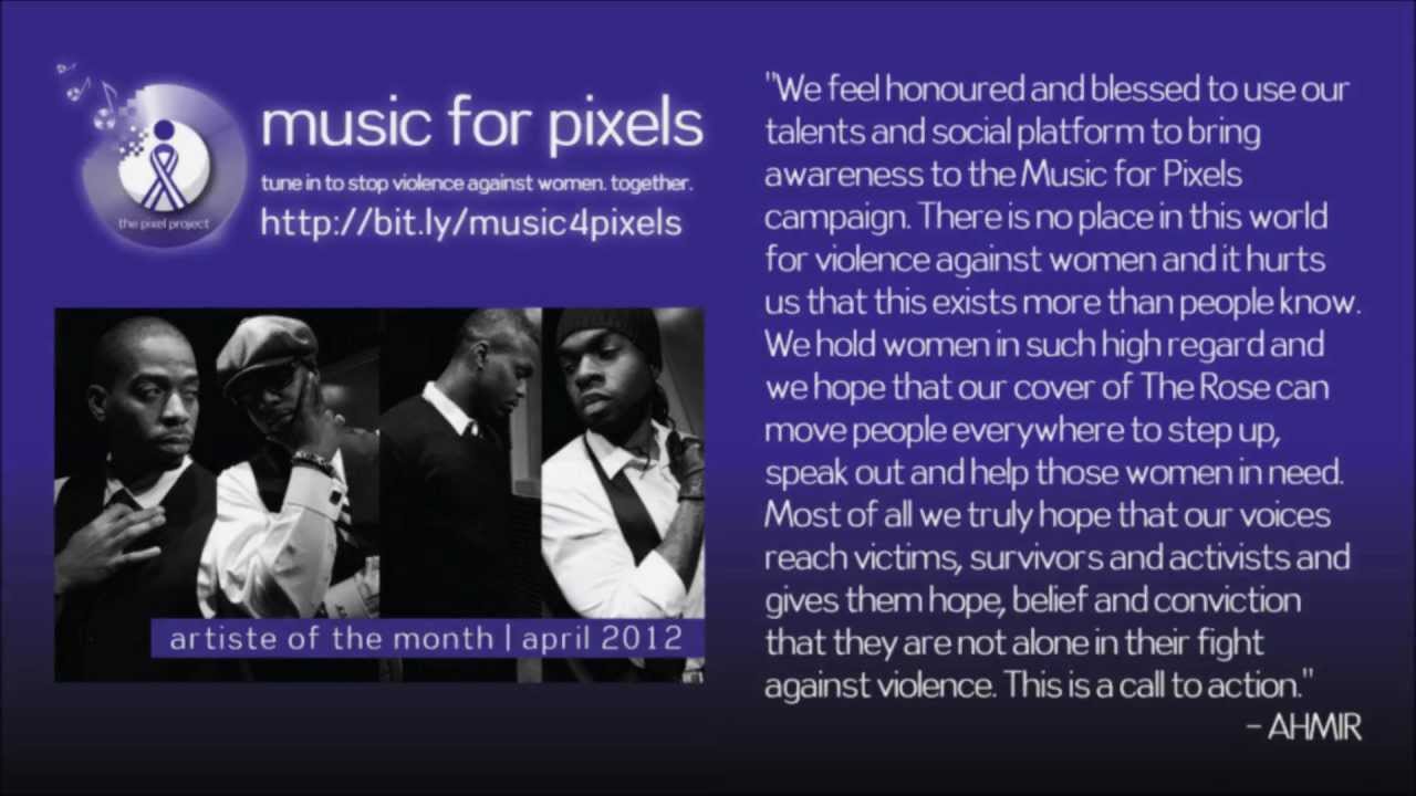 The Rose - AHMIR cover to Stop Violence Against Women (The Pixel Project)