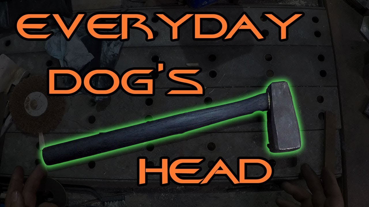 Hand Forging a Dogs Head Hammer