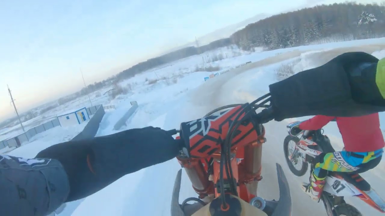 2-й заезд Мотокросс 18.01.2026 г. 🥈место класс любители 35+ BRZ MX8 nx250 д.Горки Казачий дозор