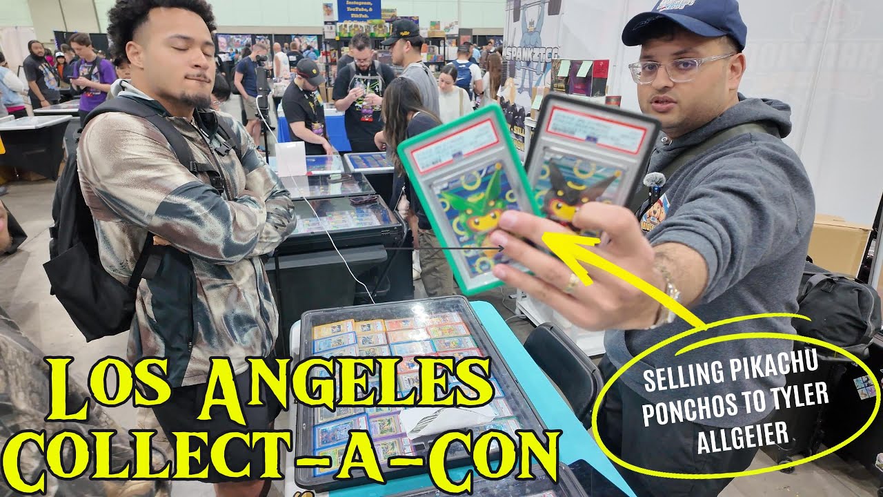 I sold PIKACHU PONCHOS to an NFL STAR!!! | Los Angeles Collect-a-Con Vendor POV