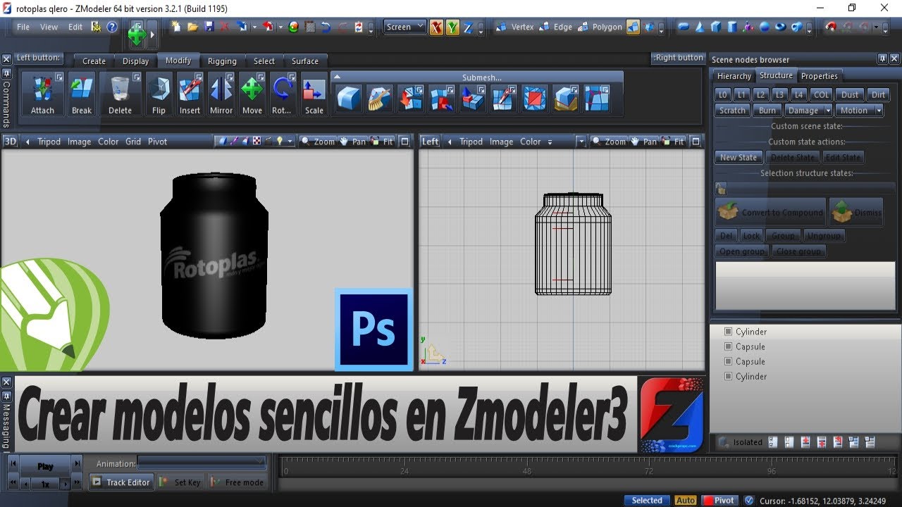 Creando Piezas Desde Cero En Zmodeler3