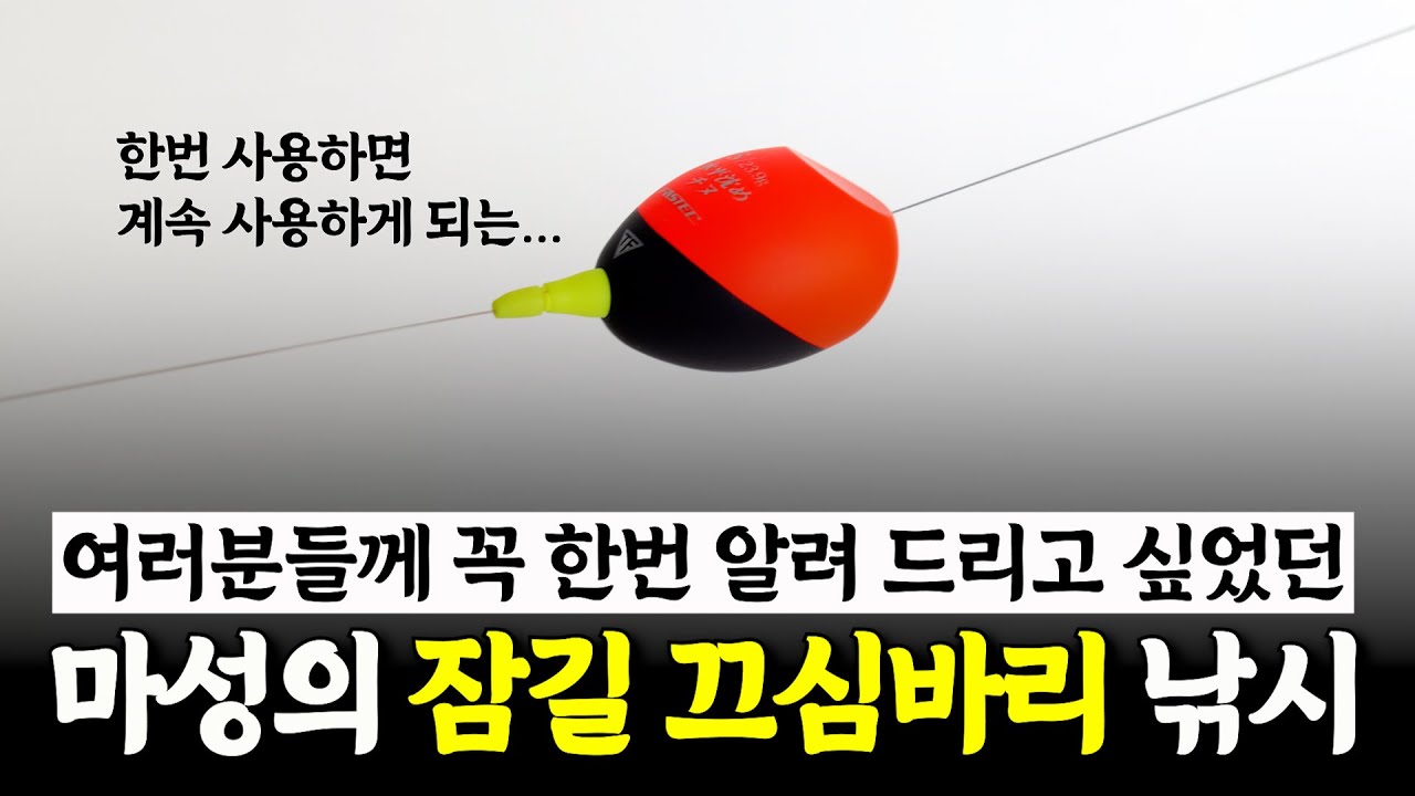 어떻게 던져도 감성돔 입질 수심층까지 내려가는 채비!! [박과장TV]